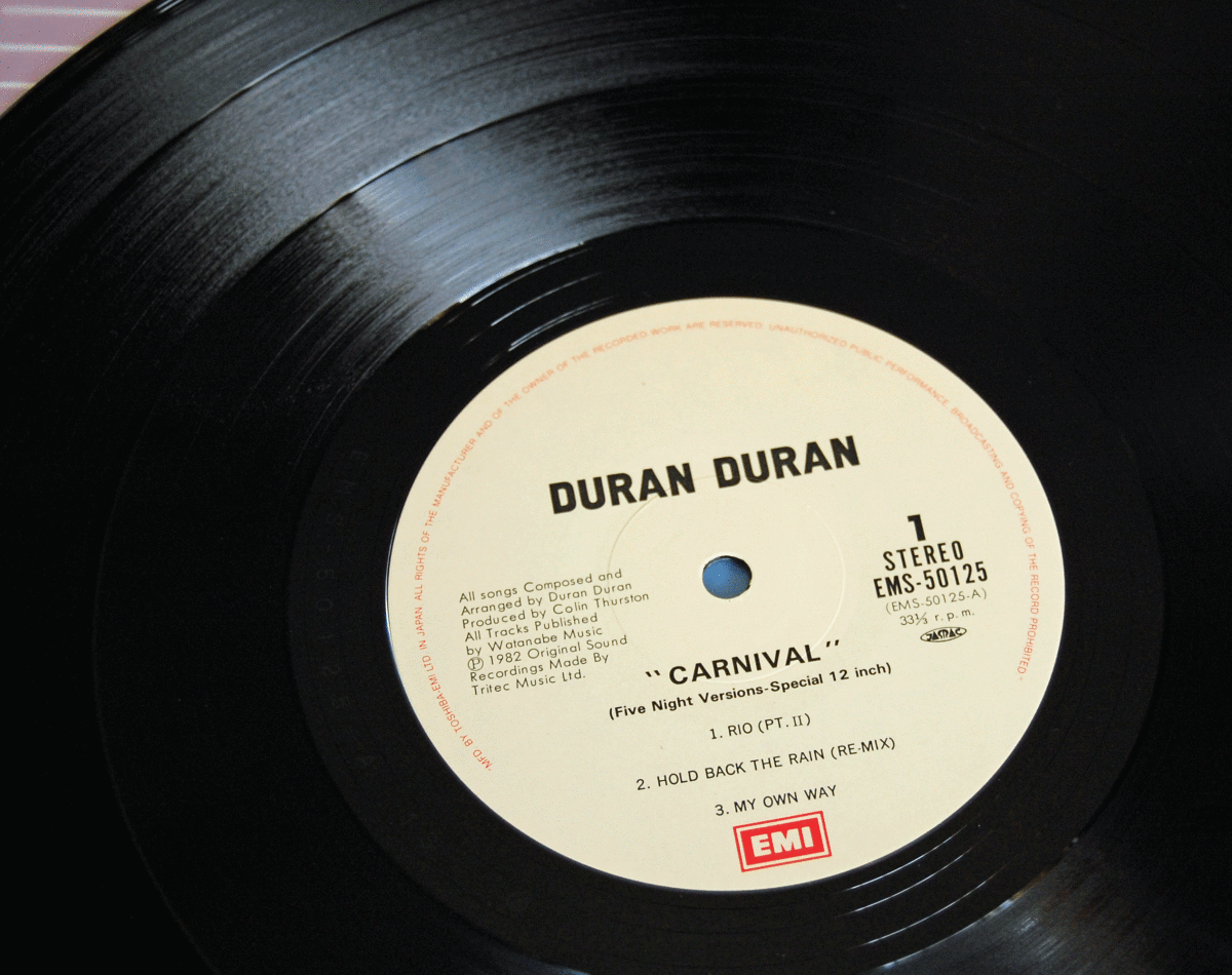 LPte. Ran *te. Ran / машина ni bar ~DURAN DURAN/CARNIVAL/ запись символ EMS-50123