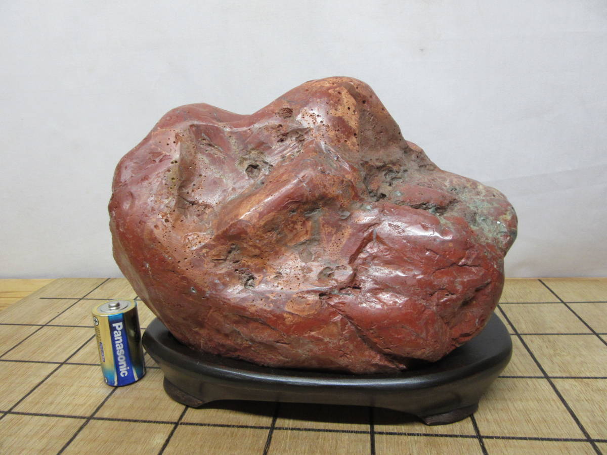 保管番555-1 古い石 整理品 赤石ジャスパー 産不詳 天然石 鑑賞石 水石