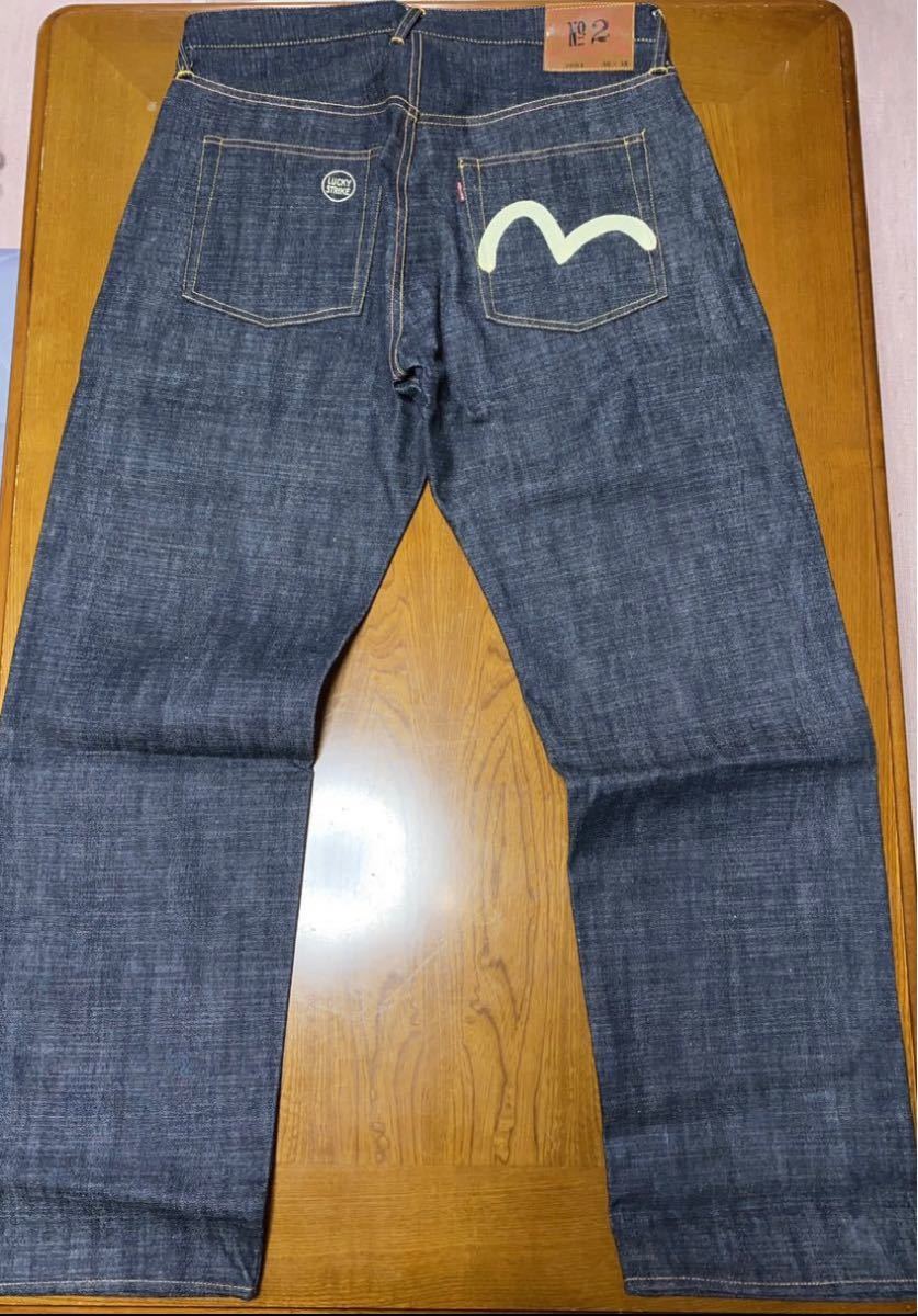 EVISU エビス エヴィス ジーンズ ラッキーストライクコラボ 36 EVISU エビス エヴィス ジーンズ ラッキーストライクコラボ 36