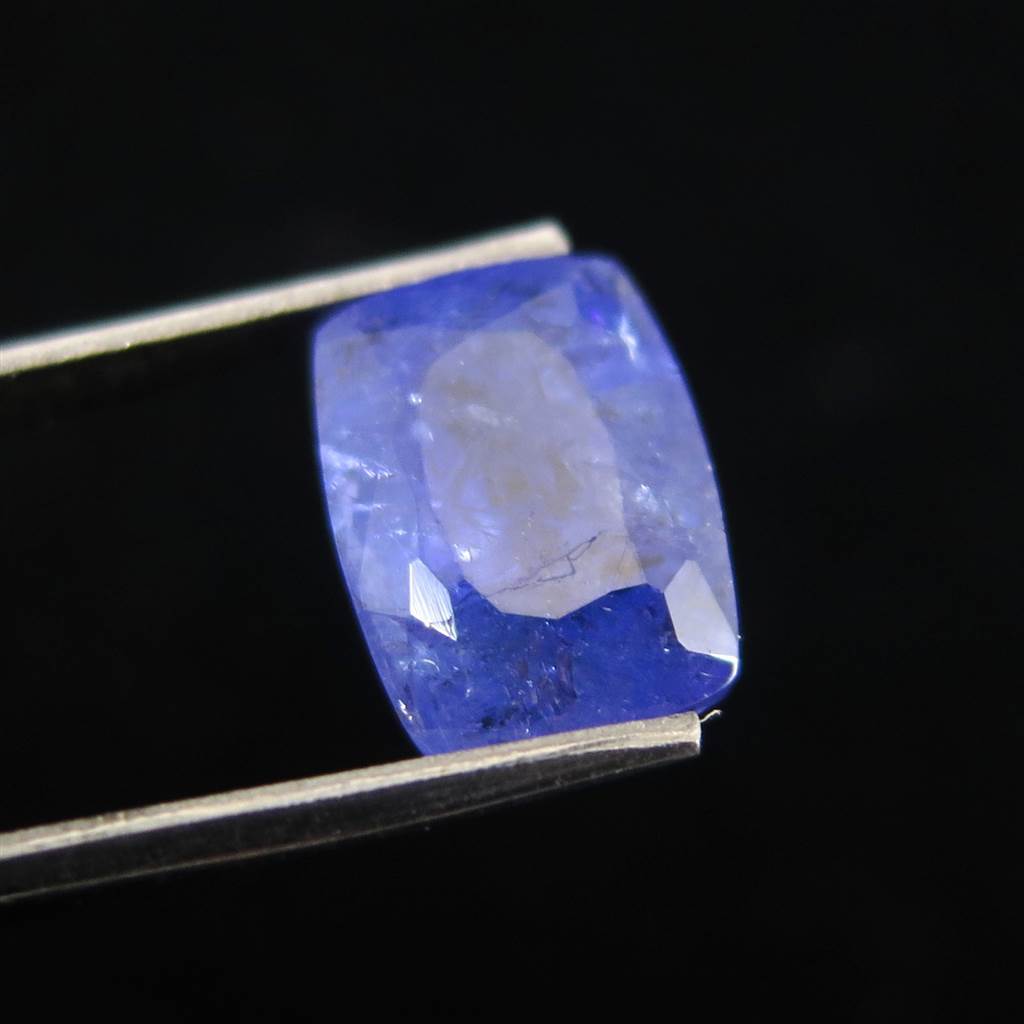 タンザナイト(3A) 10X7mmレクタングル ファセットカットルース 4.5ct 【榎本通商48106】_画像2