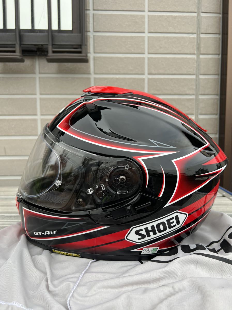 SHOEI GT-Air シャインレッド 箱、説明書など一式セット fkip.unmul.ac.id