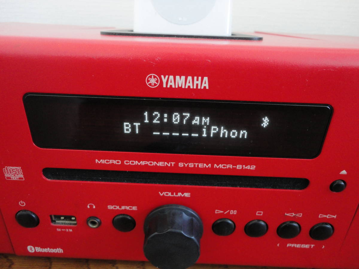 ヤフオク! - YAMAHA ヤマハ マイクロコンポ MCR-B142 赤...
