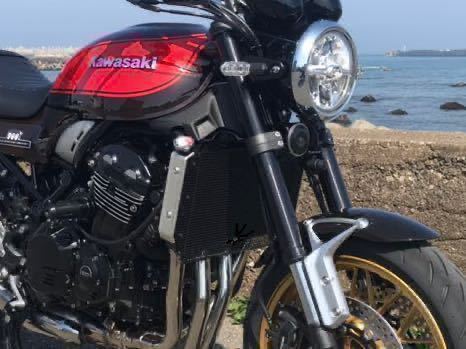 カワサキ Z900RSラジエーターコアガード 2021-2023モデル用 ロゴ カワサキ Z900RSラジエーターコアガード 2021-2023モデル用 ロゴ