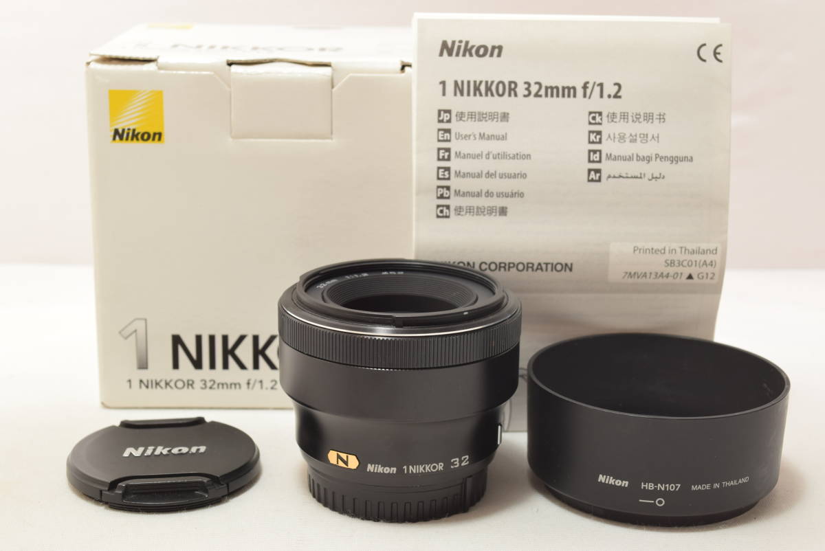 【メール便送料無料対応可】 Nikon 【レア品】 単焦点レンズ ニコンCXフォーマット専用　#4720 ブラック f/1.2 32mm NIKKOR 1 ニコン