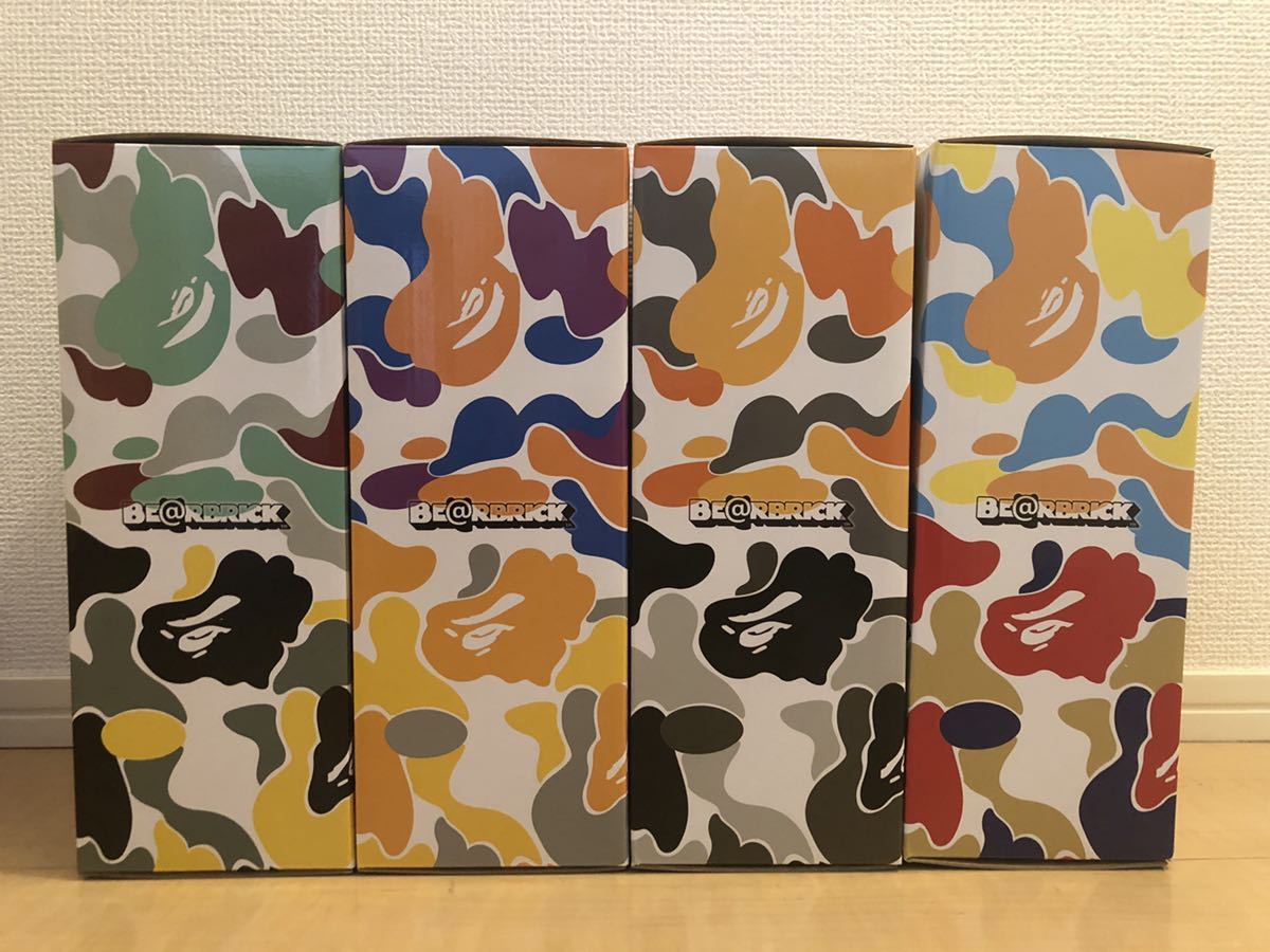 BAPE CAMO 28TH ANNIVERSARY MULTI ベアブリック/BE@RBRICK 400% 4種