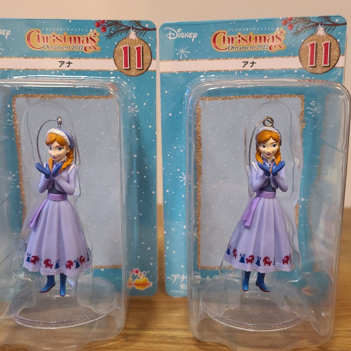 クリスマスオーナメント Disney Happyくじ ディズニープリンセス アナと雪の女王 アナ エルサ