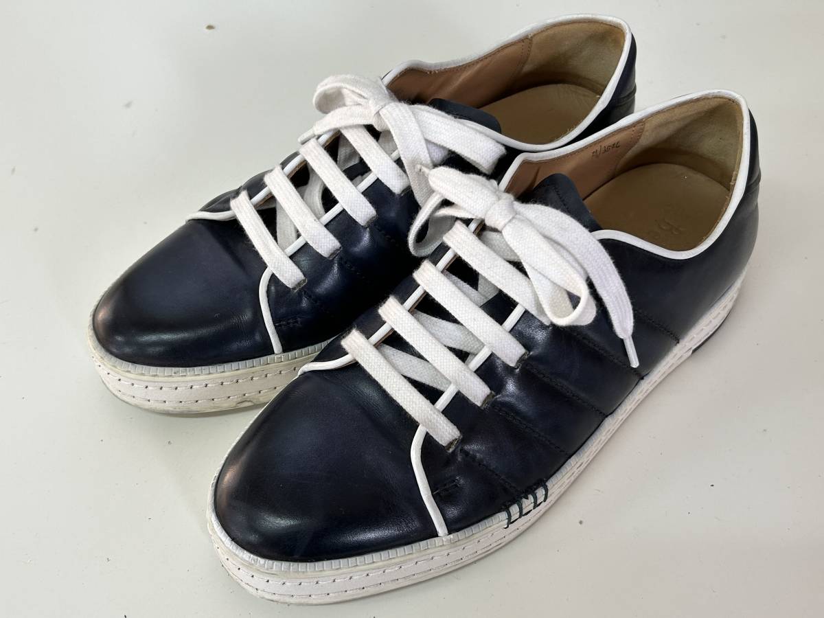 正規品 ⑤◆Berluti ベルルッティ◆レザースニーカー PALERMO パレルモ 紺/ネイビー カリグラフィ サイズ25.5~26.0cm相当 ローカット シューズ/靴 25.5cm 正規品 ⑤◆Berluti ベルルッティ◆レザースニーカー PALERMO パレルモ 紺/ネイビー カリグラフィ サイズ25.5~26.0cm相当 ローカット シューズ/靴 25.5cm