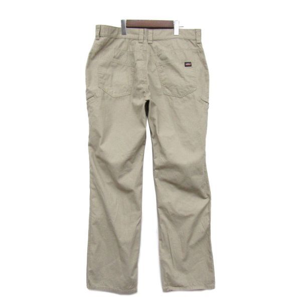 サイズ W36 L34 ケニア製 ディッキーズ Dickies コットン ワーク ペインター パンツ ベージュ 古着 2N0392_画像2