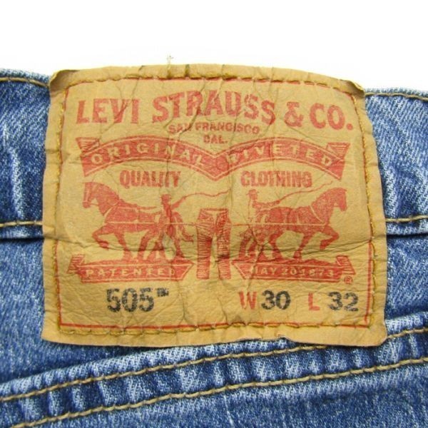 サイズ W30 L32 メキシコ製 リーバイス Levi's 505 ストレート デニム パンツ ジーンズ 古着 2O2493_画像3