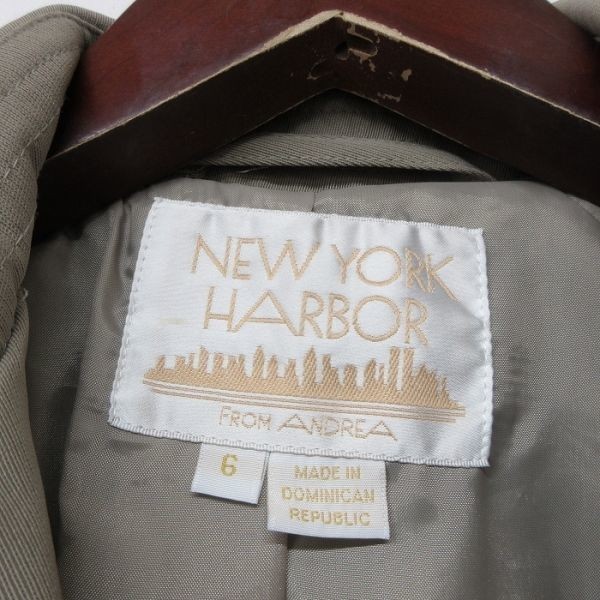 NEW YORK HARBOR 6サイズ 古着 スプリングコート ロングコート コート ステンカラーコート アウター 上着 長袖 MA1982_画像10