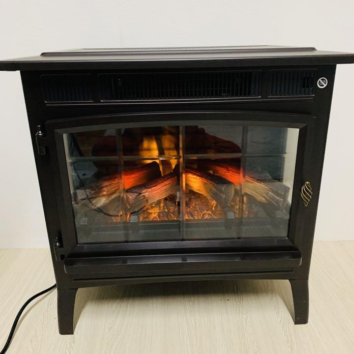 暖炉型ファンヒーター 3D赤外線電気暖炉POWER HEAT DFI-5010