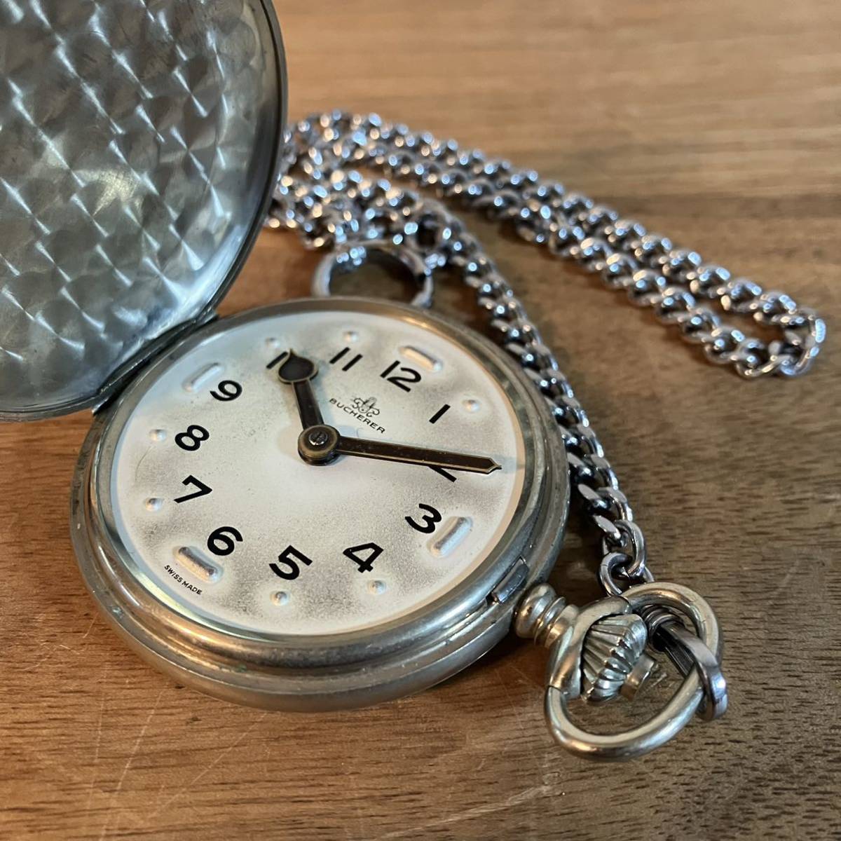 100%正規品100%正規品BUCHERER 手巻き懐中時計 腕時計(アナログ