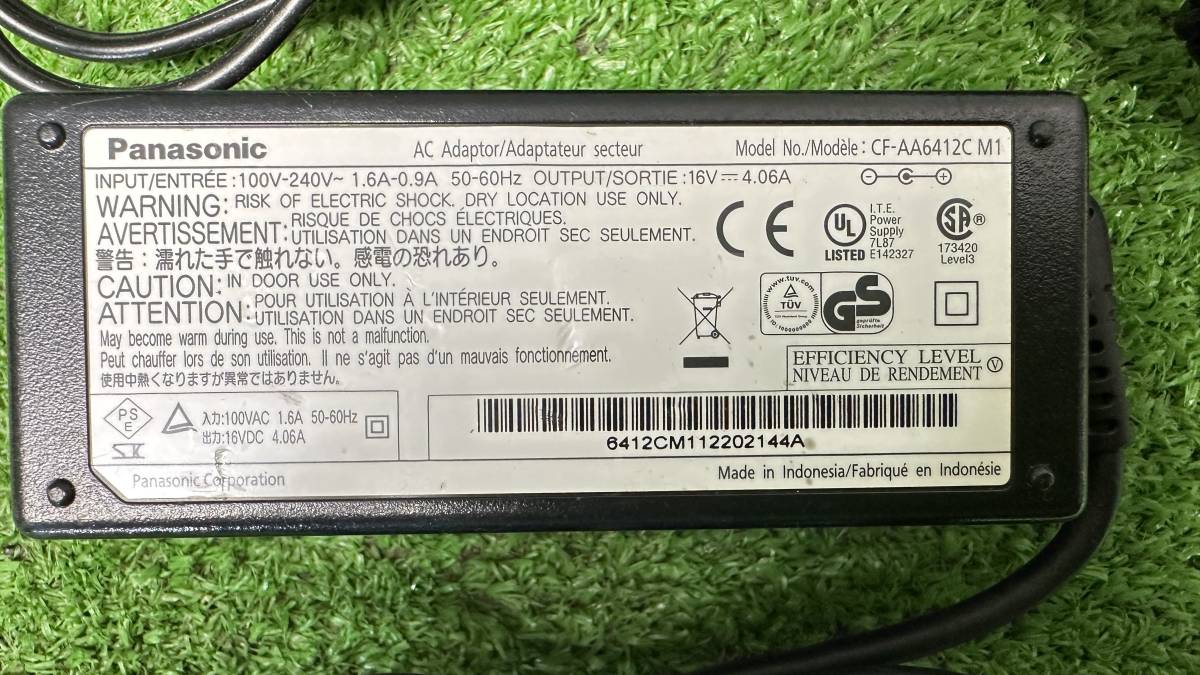 純正Panasonic CF-AA6412C M1 等の現行16V 4.06A ACアダプター 用 CF-SX1 SX2 SX3 NX1 NX2 NX3 LX5 動作品 1週間保証#GK212_画像2