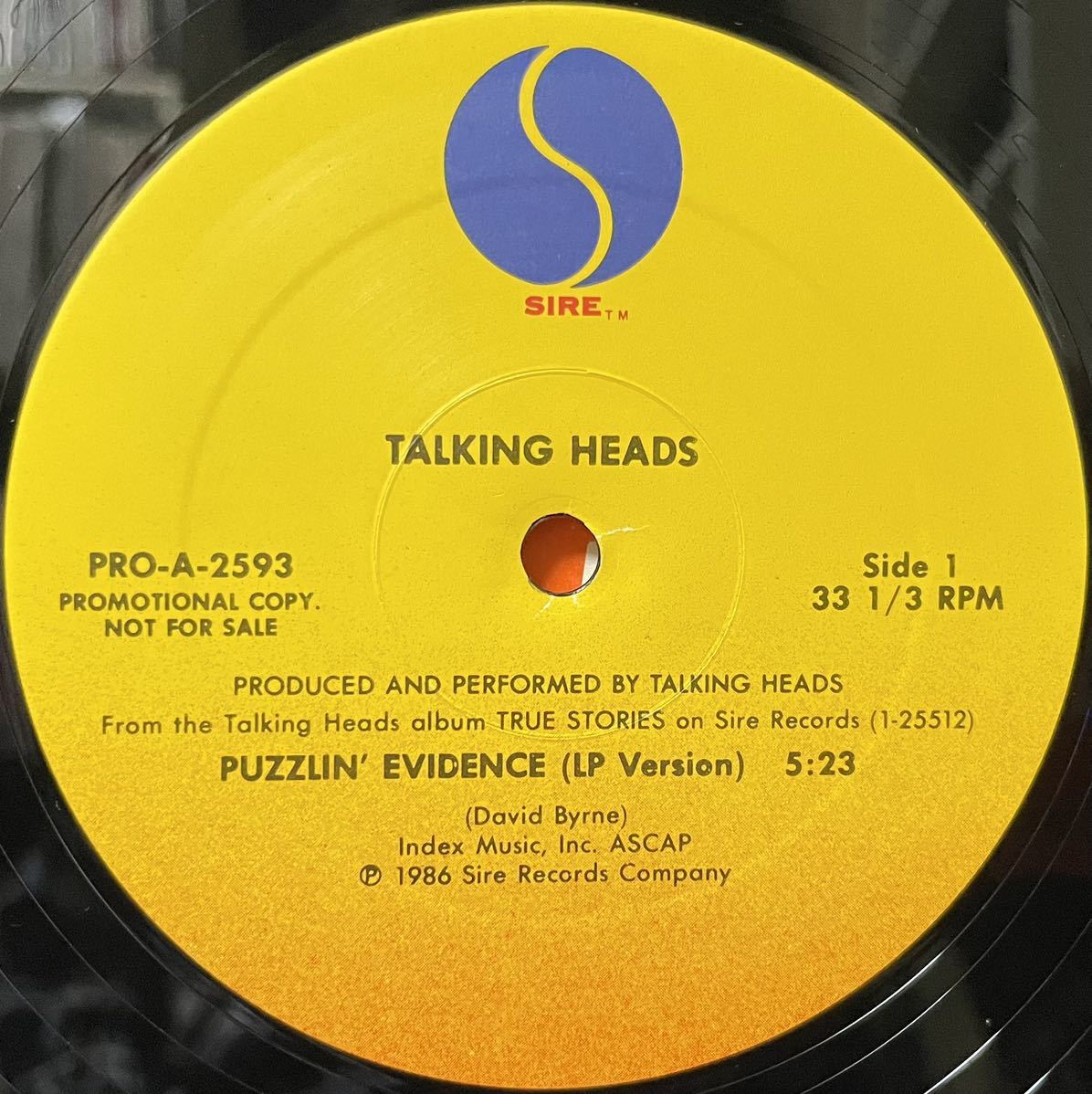 TALKING HEADS プロモ用レコード（非売品） 洋楽 | d-edge.com.br