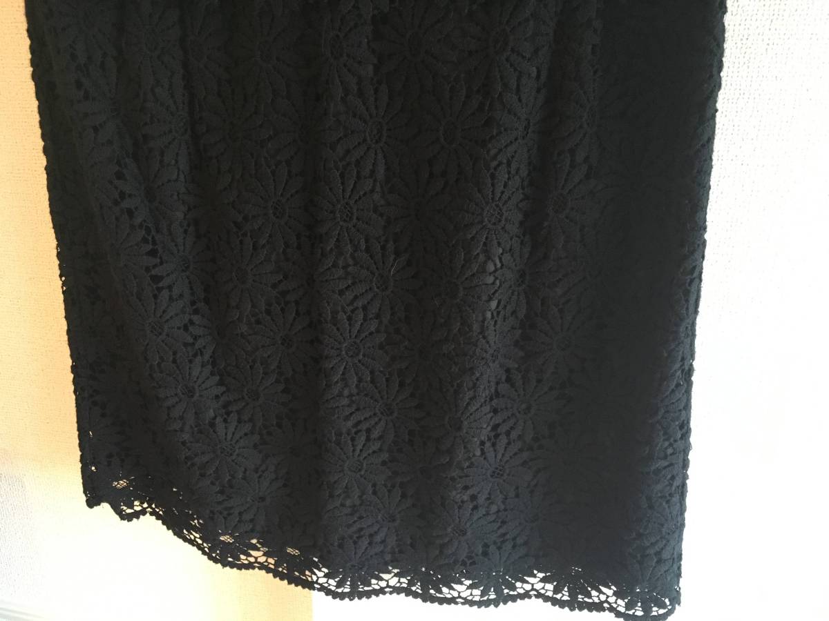 美品 ミュベール 総レース ブラック ワンピース ドレス muveil 黒 セットアップ_画像5