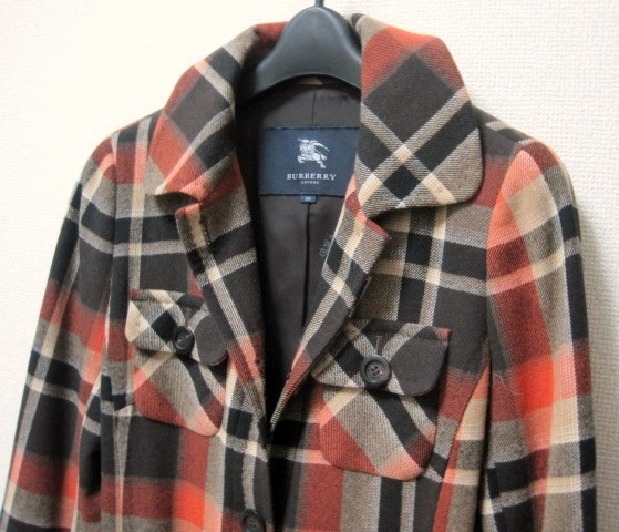 新品 同様BURBERRY LONDON定価15.7万 英国チェック柄カシミヤ シングル トレンチ コート38レザー希少ジャケットMダウン バーバリーロンドン_画像5