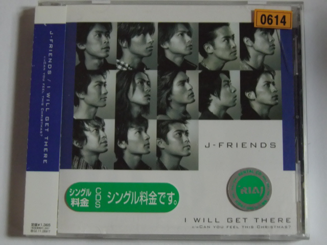 中古CD J-FRIENDS 「I WILL GET THERE」 シングル　レンタル TOKIO V6 Kinki Kids_画像1