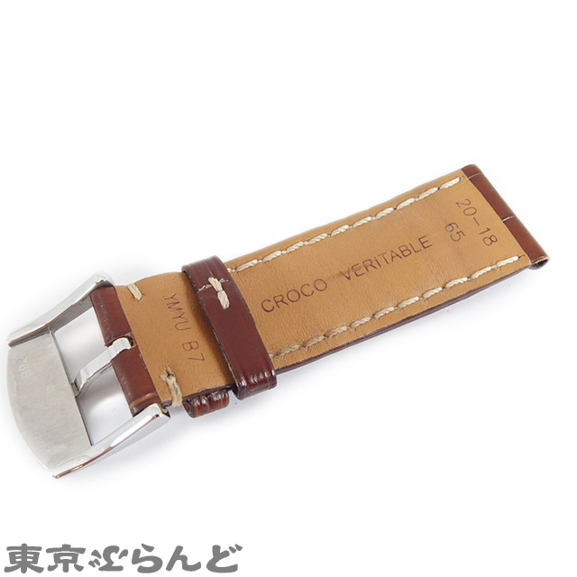 限定品】 BREITLING純正 クロコダイルベルト 尾錠付き20-18 tdh