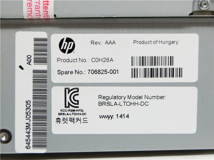HP BRSLA-1203-DC AQ298C#103 LTO Ultrium 6 テープライブラリ用LTO6ドライブ 未確認 動作不明(テープ装置)｜売買されたオークション情報、yahooの商品情報をアーカイブ公開  - オークファン（aucfan.com）
