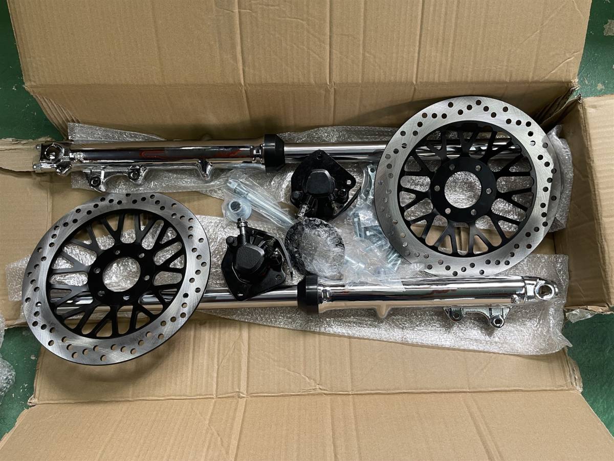 GS400 ダブルディスク メッキセット パンチング-