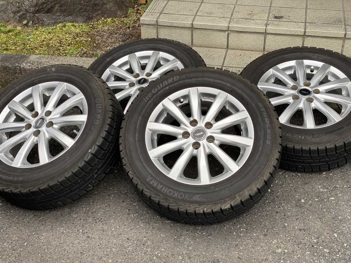スタッドレスタイヤ 4本ホイールセット 15インチ 6j 5穴 PCR100 ヨコハマ アイスガード195/65/15 スタッドレスタイヤ 4本ホイールセット 15インチ 6j 5穴 PCR100 ヨコハマ アイスガード195/65/15