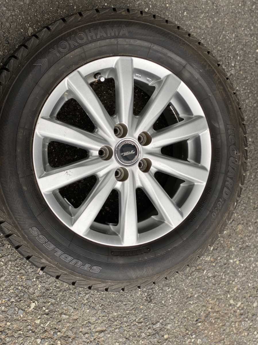 スタッドレスタイヤ 4本ホイールセット 15インチ 6j 5穴 PCR100 ヨコハマ アイスガード195/65/15 スタッドレスタイヤ 4本ホイールセット 15インチ 6j 5穴 PCR100 ヨコハマ アイスガード195/65/15