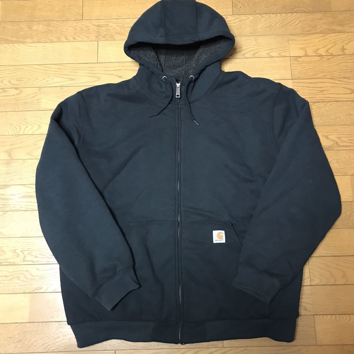 CARHARTT COLLISTON LINED HOODED FLEECE SEWATSHIRT size-3XL(着丈74身幅80) 中古(ほぼ新品) NCNR_画像1