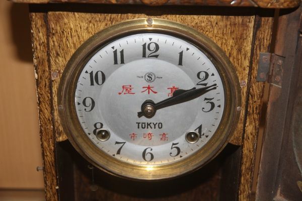 高木屋 時計 アンティーク レトロ 時代物　置き時計_画像10