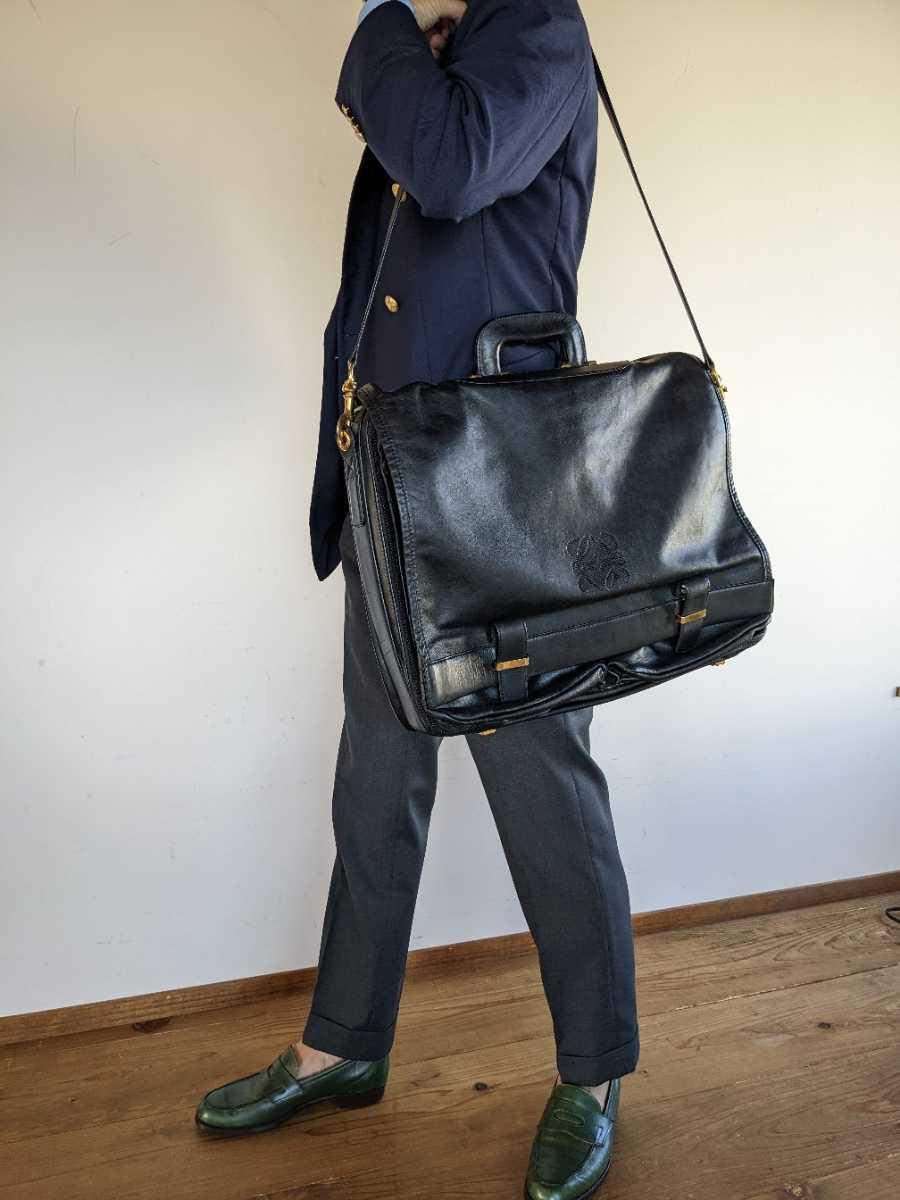 ヤフオク! - 【レア】LOEWE ロエベ 2way ブリーフケース ビジ...