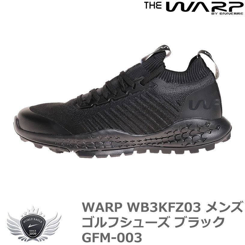WARP WB3KFZ03 メンズゴルフシューズ ブラック GFM-003 27.5cm[53314]