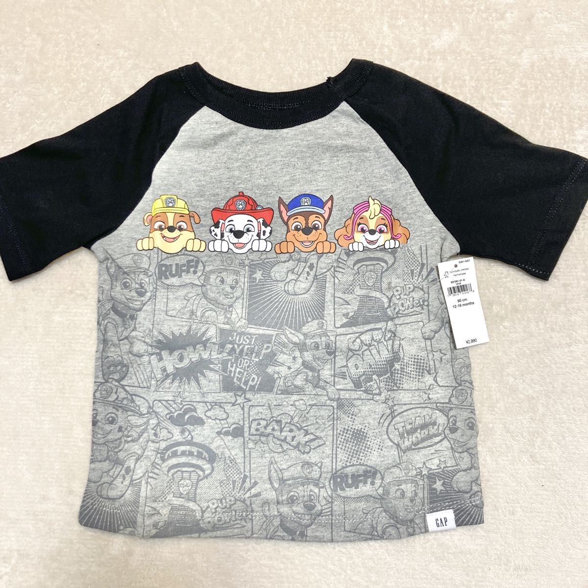 GAP  パウパトロール　tシャツ  半袖　ベビー　キッズ　80 半袖Tシャツ