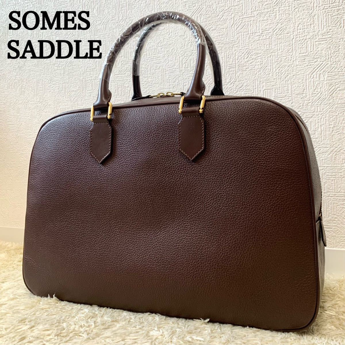即決☆SOMES SADDLE☆オールレザーボストンバッグ ソメスサドル メンズ
