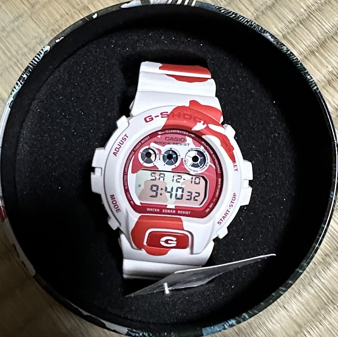 ダブル/ミストブルー 新品未使用 G-SHOCK 錦鯉モデル DW-6900JK-4JR