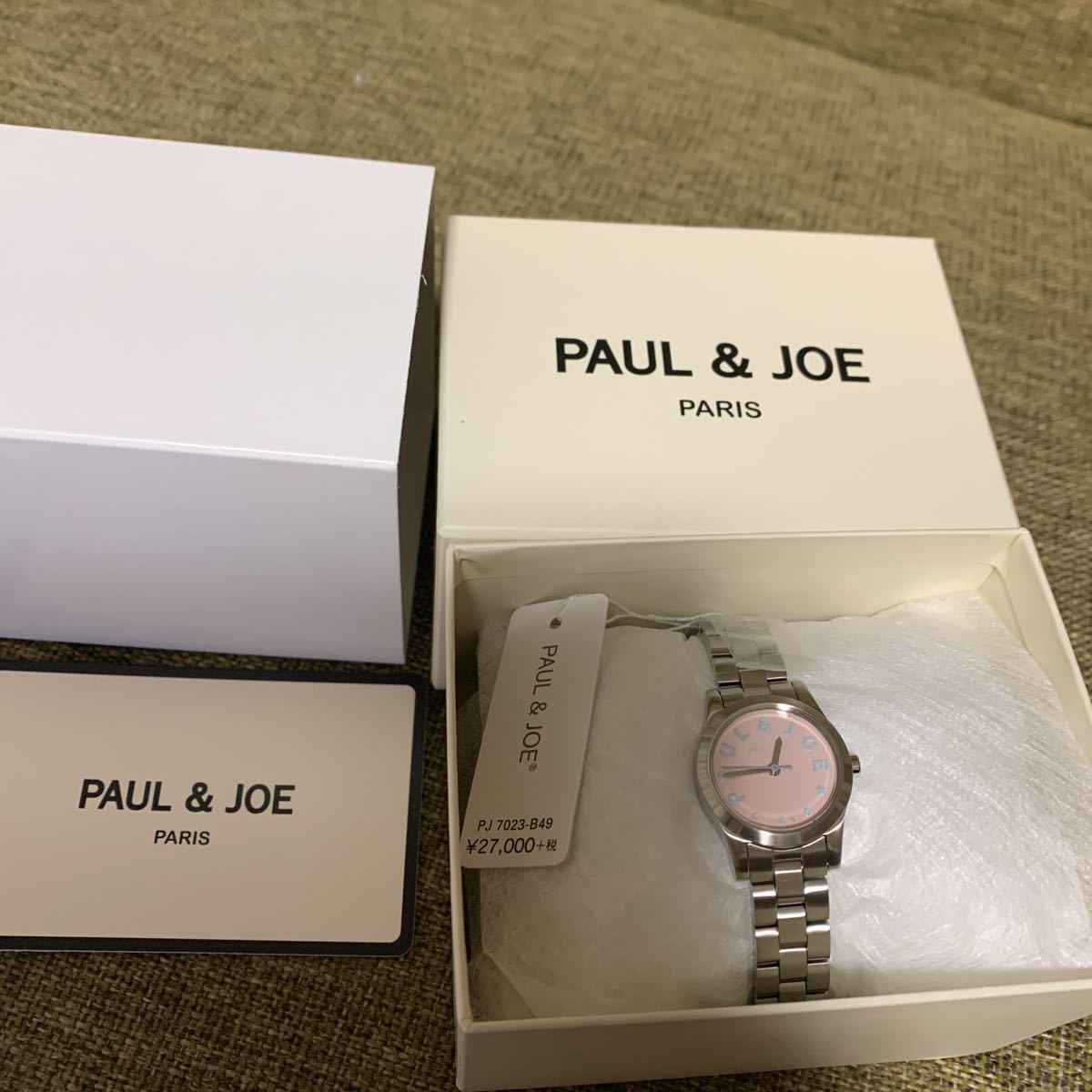 新品●PAUL&JOE　ポールアンドジョー　PJ7023-B49 腕時計 レディース ポール&ジョー■ウォッチ　2023年チックタック福袋中身　シルバー