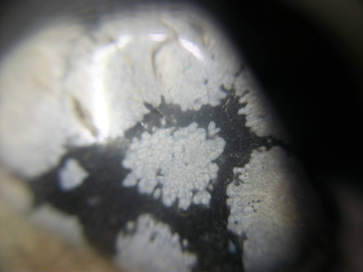 スノーフレークオブシディアン　クリストバル石入り黒曜石　磨き石　雪の結晶のような斑点　定型外発送_画像5
