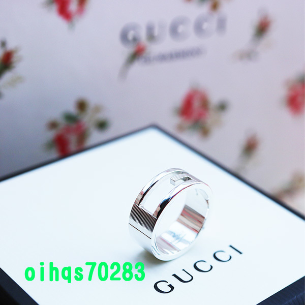 ♪即決♪新品　未使用 GUCCI　グッチ　ブランテッドＧリング7号