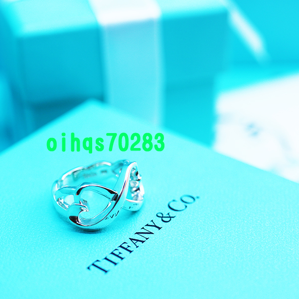 再入荷】 ♪即決♪新品 未使用 TIFFANY ダブルラビングハートリング8号