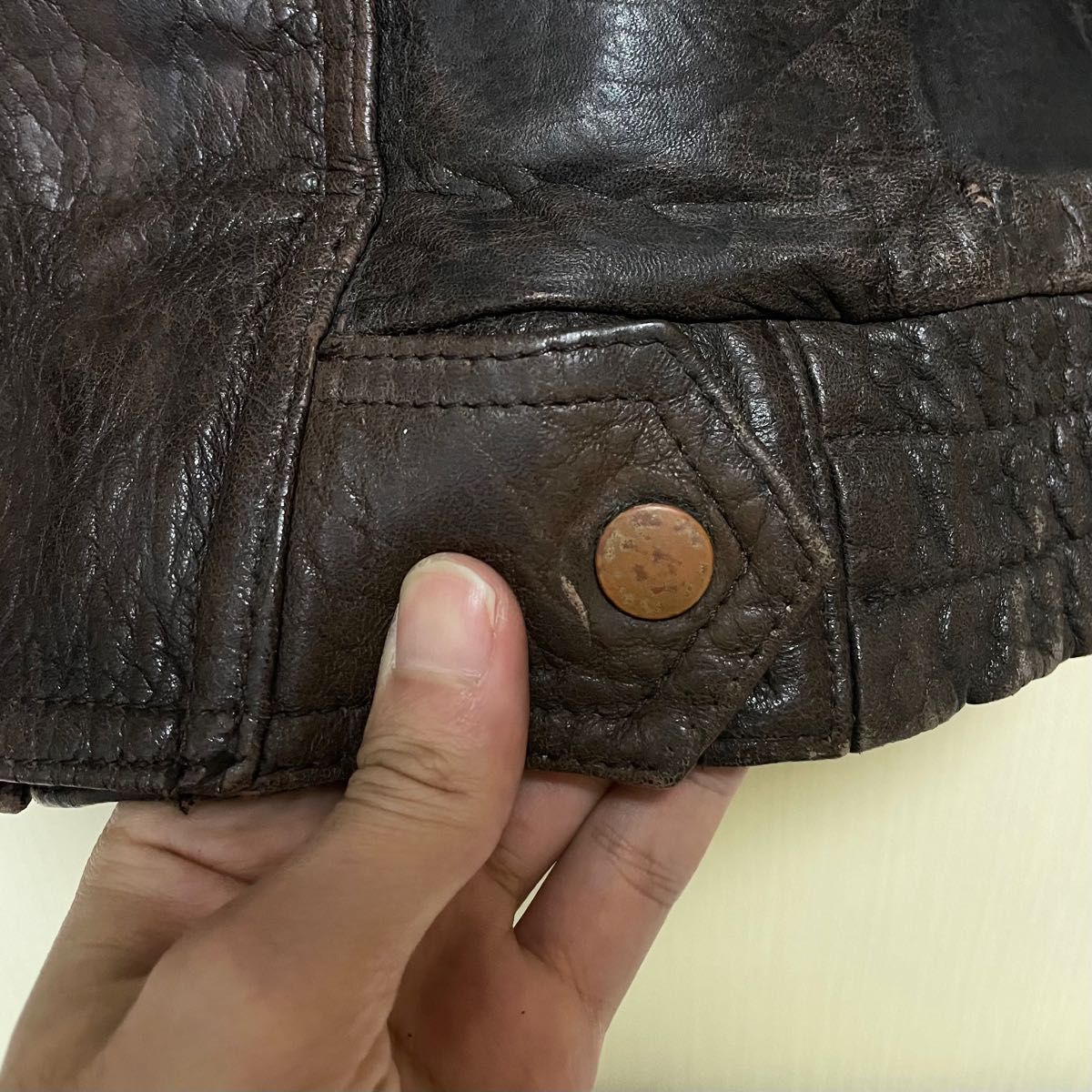 古着 レザー カーコート 牛革 レザージャケット LEATHER 菅田将暉 黒-