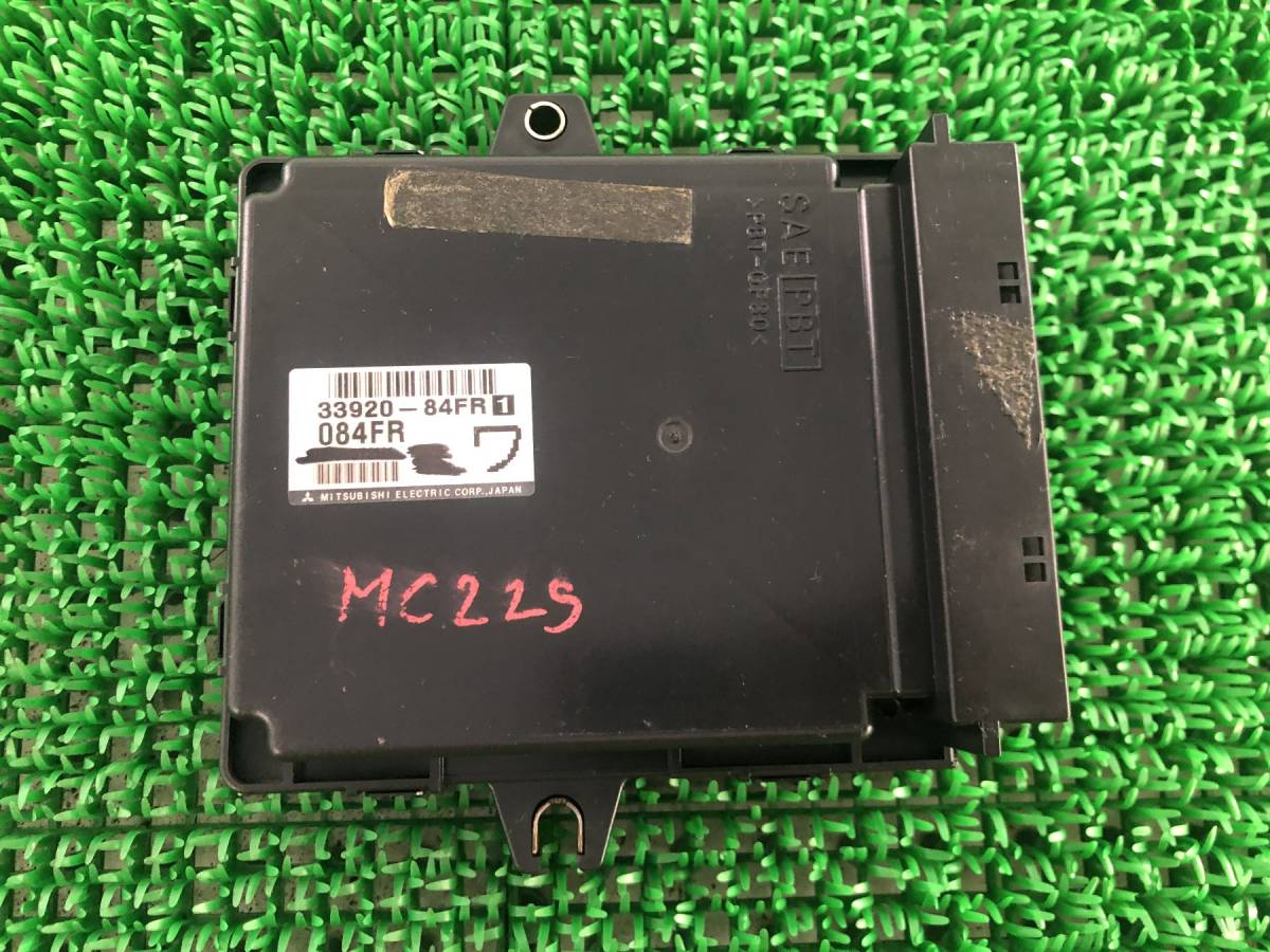 即決値段 Z2-1 スズキ スズキ　ワゴンR　MC22S　エンジンコンピューター エンジン CPU ECU コントロールユニット ワ　33920-84FR1 72261KM