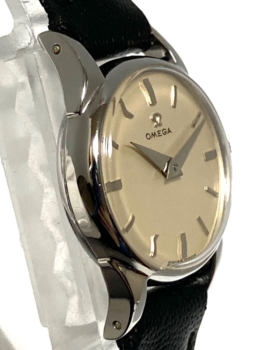 極美品! OMEGA オメガ アンティーク ベルト新品交換済み レディース