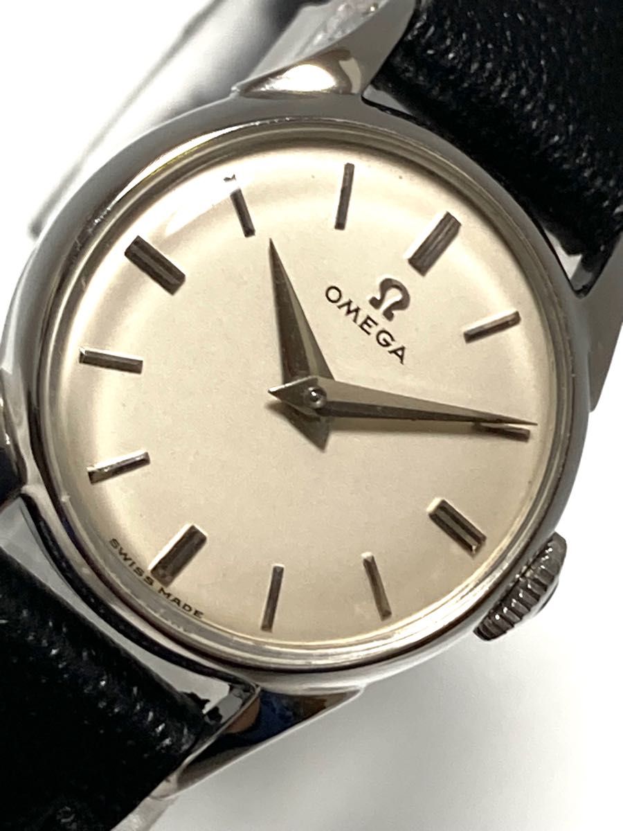 極美品! OMEGA オメガ アンティーク ベルト新品交換済み レディース
