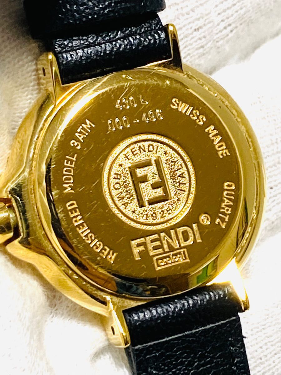 極美品 FENDI フェンディ 電池＆ベルト新品交換済み レディース腕時計 