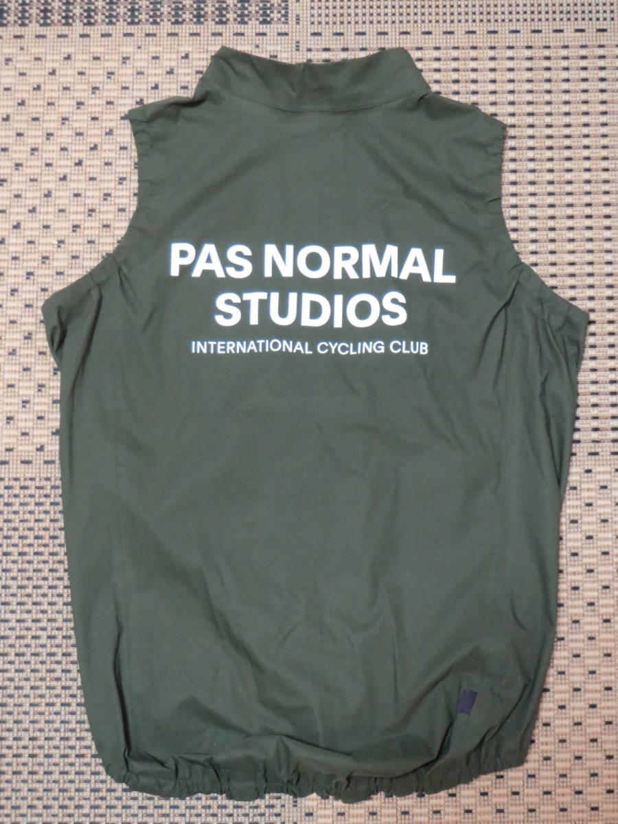 完成品 Olive Gilet Rain Mechanism Studios Normal Pas PNS Men's Italy in Made  オリーブ レインジレ メカニズム パスノーマル XS XSサイズ以下