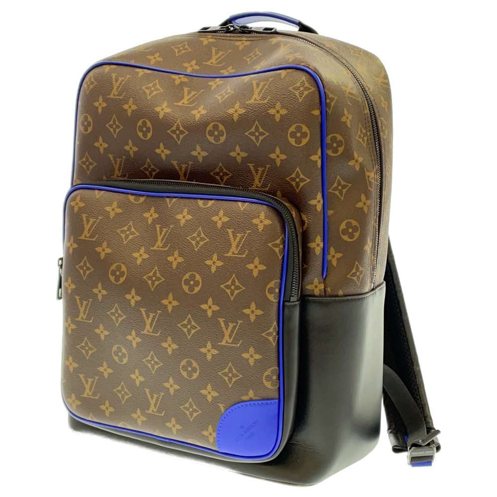 LOUIS VUITTON Monogram Macassar Dean Backpack Brown Black M45335 Purse  90187018