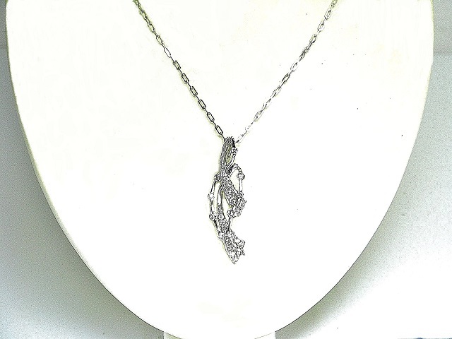 【宝石屋本舗】天然ピンクダイヤモンド0.37ct　ダイヤモンド0.31ct　K18WG　ネックレス（宝石鑑別書付）_画像7