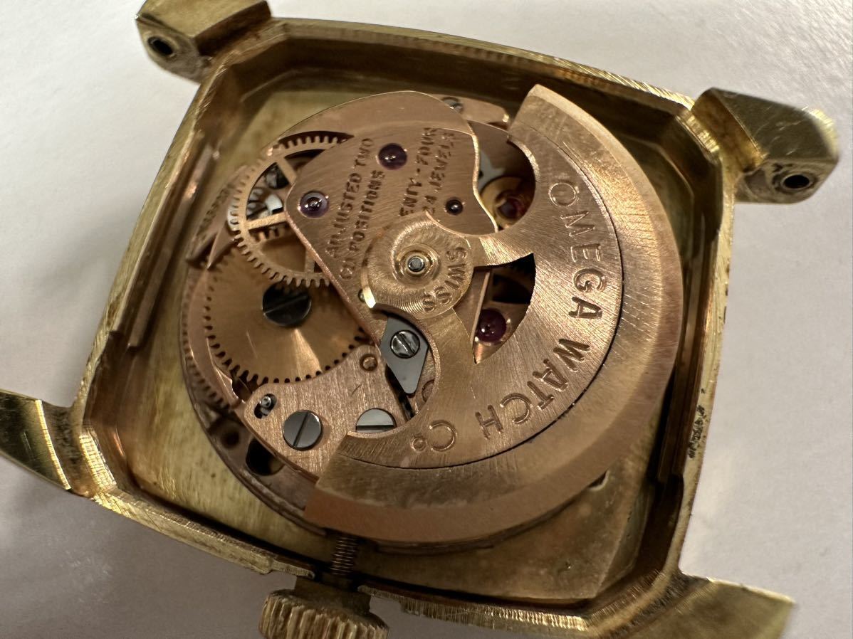 オメガ レディーマチック 自動巻き 腕時計 cal.671 OMEGA ladymatic automatic vintage GOLD watch 561.010 稼動品　117-1_画像10