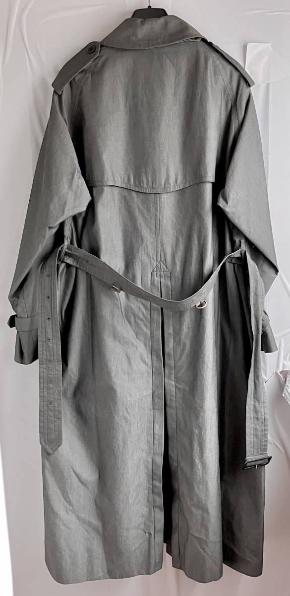 一枚袖 バーバリー 英国製 トレンチコート 50サイズ グレー Burberry