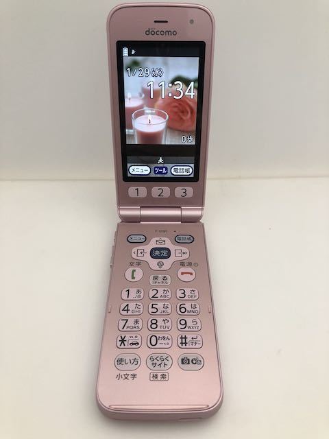 5年保証』 らくらくホン 【美品】docomo らくらくフォン F-01M
