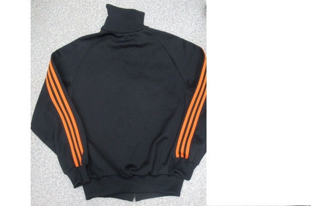 超希少】黒×オレンジ昭和レトロデサント製 adidas アディダス ジャージ