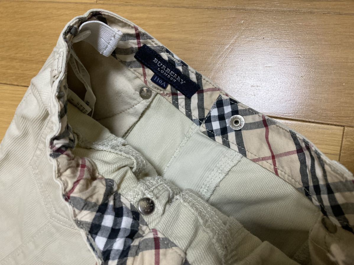 60%OFF!】 BURBERRY バーバリー キッズ 男の子 ハーフパンツ 110センチ